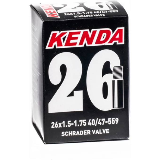 Камера KENDA 26''x1.5-1.75 ниппель a/v авто ниппель 511344 Камера KENDA 26''x1.5-1.75 ниппель a/v авто ниппель 511344